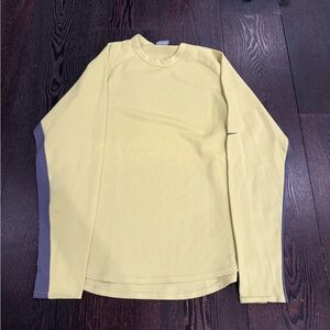 Nike Men's Light Yellow Long Sleeve Tee